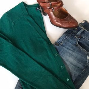 GAP Cardigan in Emerald